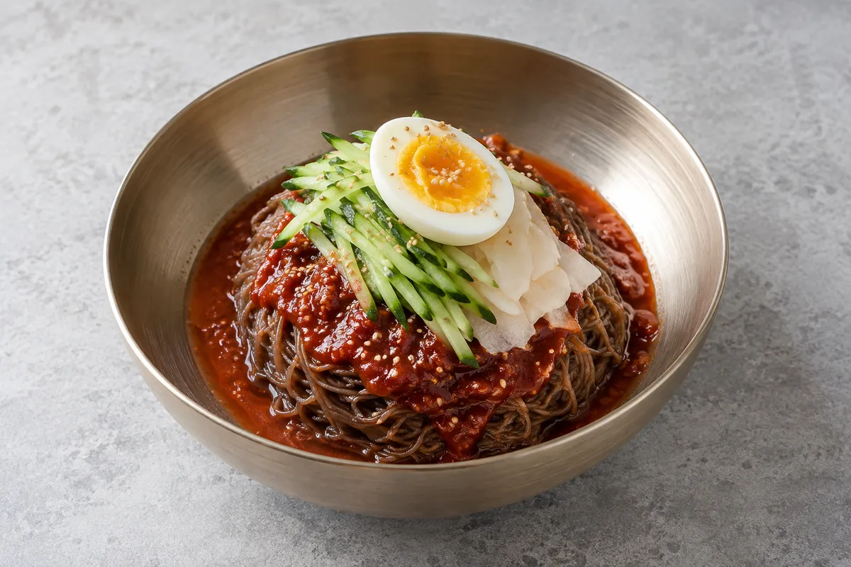 비빔냉면의 AI 생성 예시 이미지