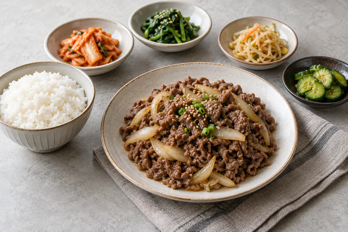 불고기백반의 AI 생성 예시 이미지