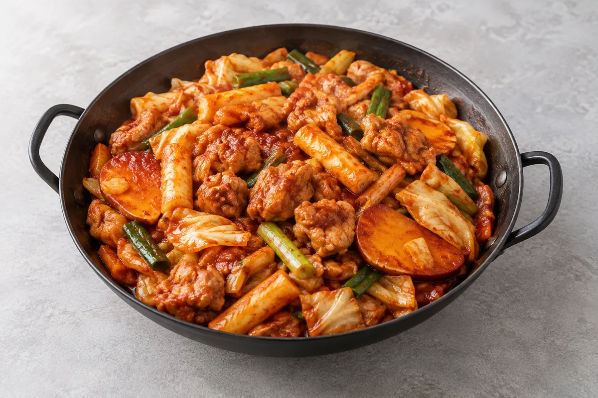 닭갈비의 AI 생성 예시 이미지