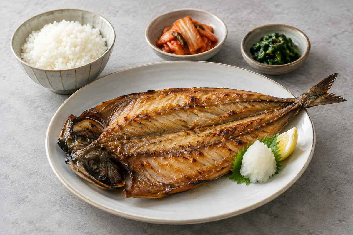 임연수구이 정식의 AI 생성 예시 이미지
