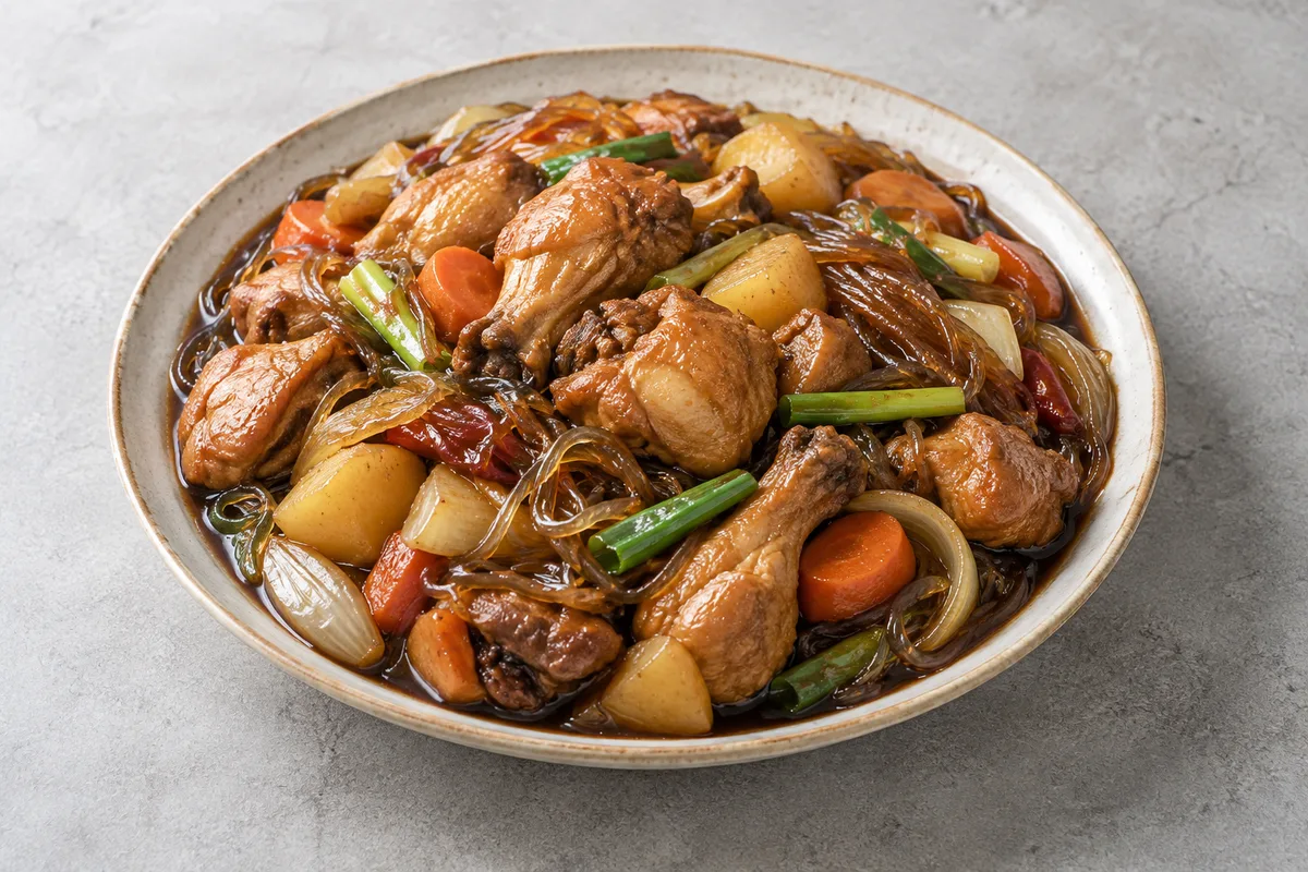 찜닭의 AI 생성 예시 이미지