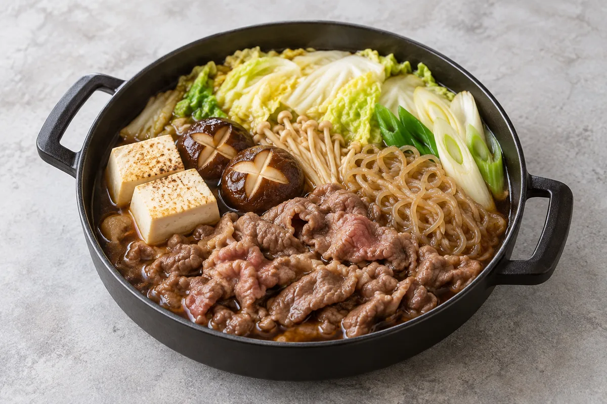 스키야키의 AI 생성 예시 이미지