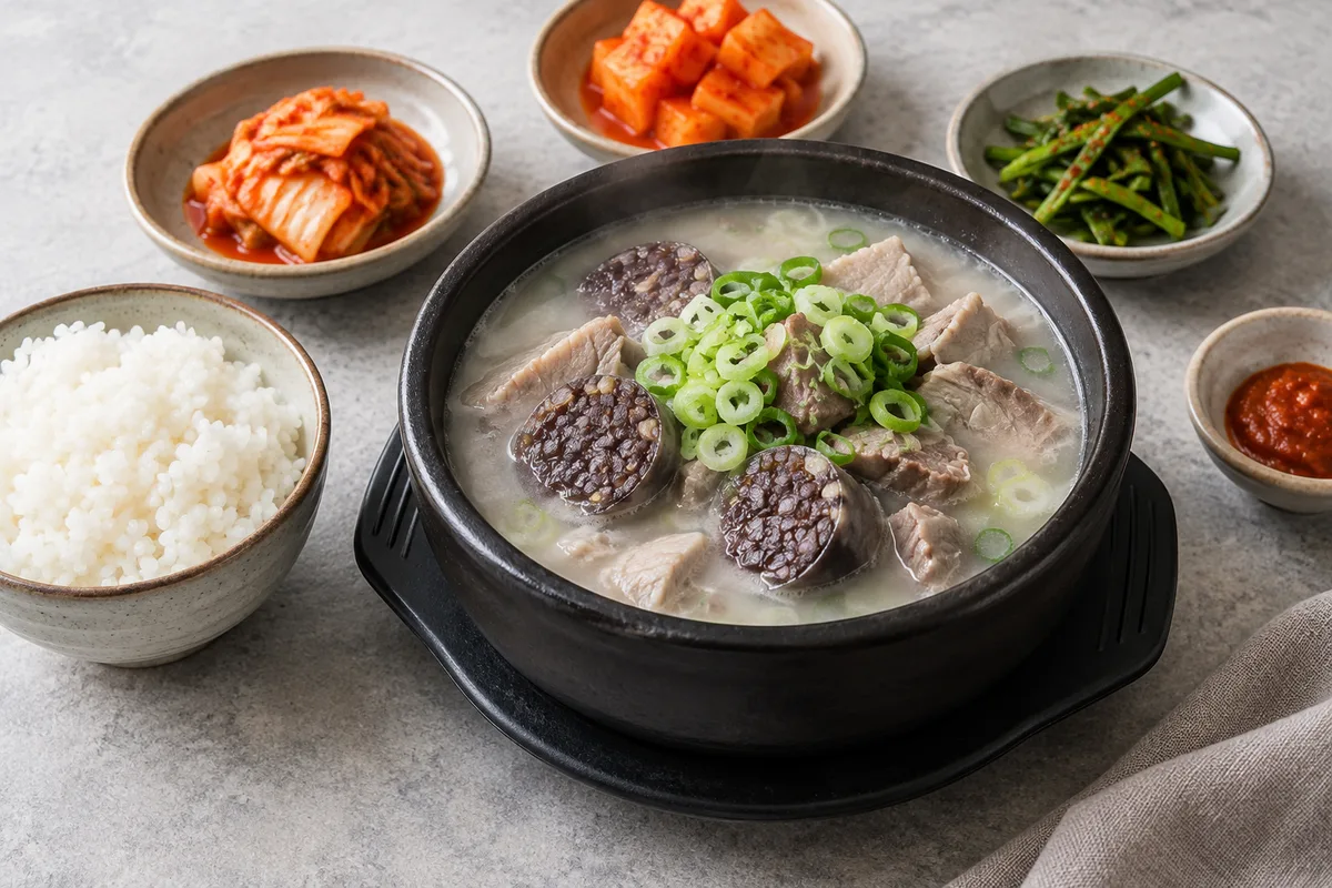 순댓국의 AI 생성 예시 이미지