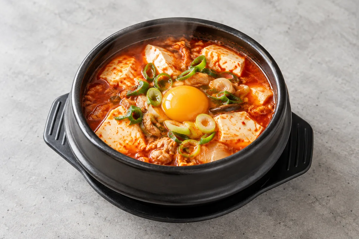 순두부찌개의 AI 생성 예시 이미지