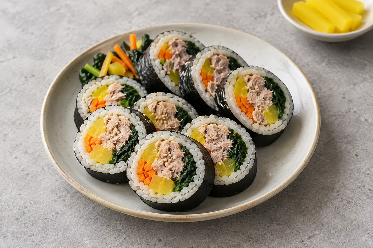 참치김밥의 AI 생성 예시 이미지